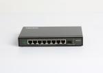 HiOSO 8K MAC learning Anti High Voltage 10 Port PoE Switch Black