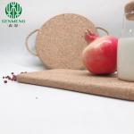 Natural Wholesale Hot Sale with Twine Handle Cork Placemats