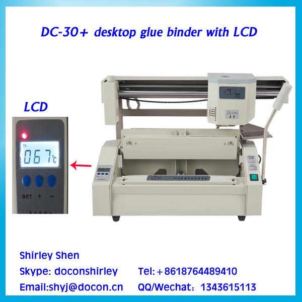 desktop book binding machine DC-30+ A4 perfect binder machine