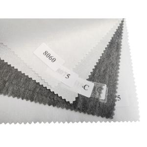 Wholesale Garment Fabric Nonwoven Fusible Double Dot Fusing Interlining with 50/50 Blend from china suppliers