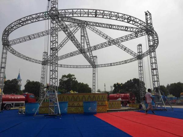 Performance Stage Lighting Truss , Customized Vertical Lighting Truss Adjustable