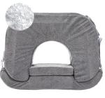 Adjustable U Shaped White Breastfeeding Pillow with Anti Bacterial Polyester