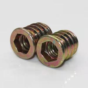 Wholesale 1/4&quot;- 20 X 10mm Threaded Insert Nuts With A Hex Wrench Assortment Wood Furniture from china suppliers