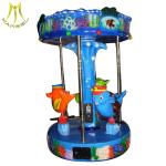 Hansel children park game 3 seats backyard carousel pony ride with music