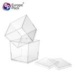 Tiramisu dessert cake square plastic jelly mousse cup plastic ice cream cups