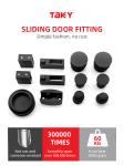 8-12MM Clear Color Sliding Shower Door Hardware with SS304 Tempered Glass