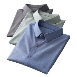 Wholesale Autumn Popular Shirt Long Sleeve for Men and Boys Nonwoven Heat-transfer Printing from china suppliers