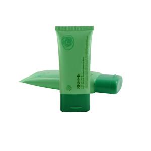 Wholesale empty cosmetics tubes pe face wash packaging tube with bamboo printing cap from china suppliers