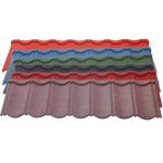 Direct Supply Red Blue Black Colorful Stone Coated Metal Roofing Tile 1340mm
