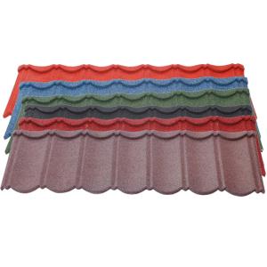 Wholesale 1340mm Length Zinc Aluminum Steel Stone Chips Metal Corrugated Roofing Sheets for Soundproof and Fireproof House Roof from china suppliers