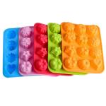 Reusable Nonstick Silicone Baking Molds With 12 Different Shape