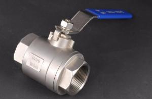 Wholesale Screw Female Thread End 2PC Type SS304 Floating Ball Valve With PTFE Seat from china suppliers