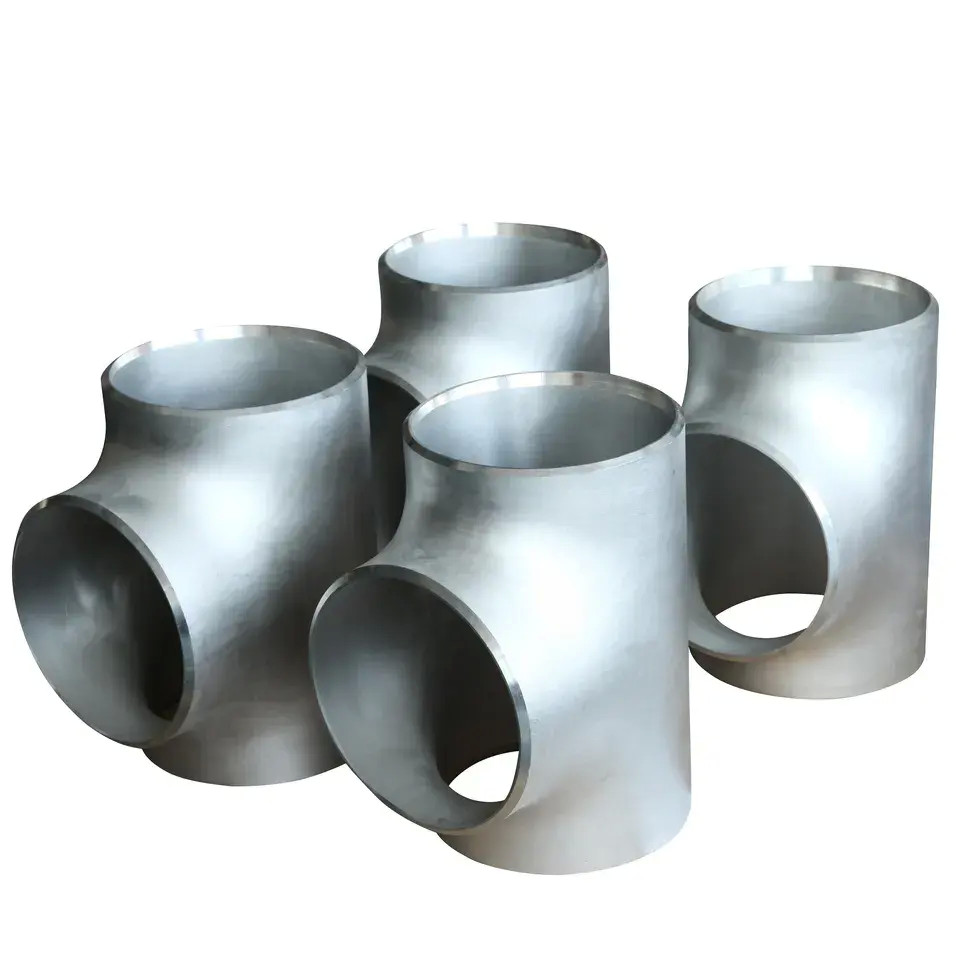 China Hot Butt Weld Tee 304 Stainless Steel Equal Tee Forged Pipe Fittings ASME B16.9 3000 Class