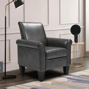 China Multiscene Antiwear Leather Cuddle Chair , Practical Distressed Leather Armchair on sale