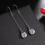2018 Fashion American style lady parts Earrings Ear Drops Silver Exported Korea
