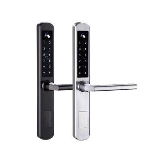Wholesale TT lock Tuya APP Slim RFID Card Waterproof Wireless Door Lock for Hotel and Dustproof Digital Smart Door Lock from china suppliers