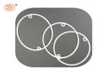 White Non-flammable Rubber Silicone Flat High Pressure O Ring Seals Customized