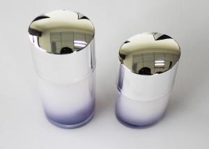 Wholesale Round Acrylic Plastic Lotion Bottles Cosmetic Packaging Container Custom Color from china suppliers