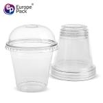 Party supplies disposable dessert tools clear PET cup with dome lid