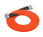 OM2 50/125um Multimode Duplex Core 5M Fiber Optic Patchcord ST Metal Connector
