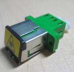 Duplex LC metal shuttered Fiber Optic Adapter single mode or multimode