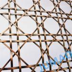 Antique Metal Decorative Architectural Wire Netting Round Hole Diamond Opening