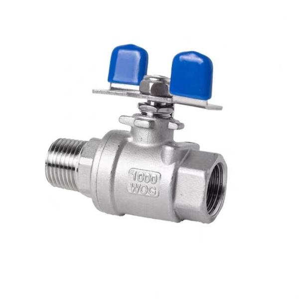 Manual Stainless Steel 2PC Ball Valve with Butterfly Handle Model NO. Q11F-16