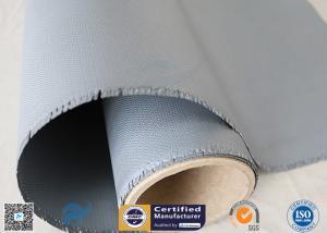 Wholesale Gray Color Silicone Rubber Coated Fiberglass Fabric 260℃ Satin Weave 1m Wide from china suppliers