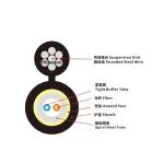 FTTH Fiber Optic Cable LSZH Self-Supporting 8-Shaped Overhead Twisted Wire