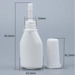 LOGO Customized 10ml PE Powder Spray Bottle for Powder Separation and Nose Spray