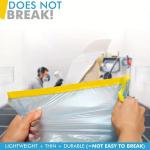 Universal Plastic Sheet Roll For Car Overspray Masking Film Single Sided