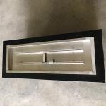 Rectangle 600mm Garden Gas Fire Pits 40000 BTU Patio Gas Fire Table