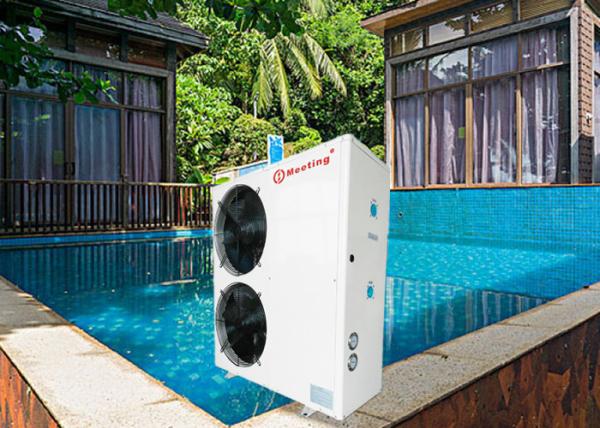 White Swimming Pool Heat Pump Water Heater , Swimming Pool Equipment R410A R417A
