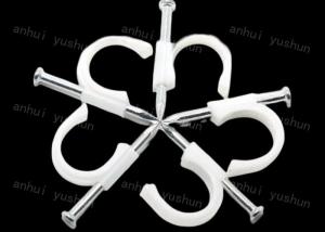 Wholesale White Or Black Circle/Flat Plastic Cable Clips For Indoor/Outdoor Use from china suppliers