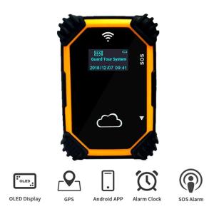 China Drop Resist Lithium Battery 3cm Guard Tour Monitoring System on sale