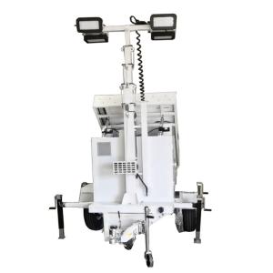 Wholesale Mobile Solar Hybrid Light Tower With 3*460W Solar Panels For Buildings Lighting from china suppliers