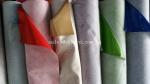 Solid Colors Non - woven Backing Synthetic Leather PU Leather with Colorful