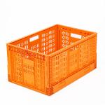 Customized Logo 600x400x300mm Foldable Vented Basket for Space-saving Transporta