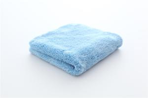Wholesale 40x40cm blue color microfiber microfibre plush coral fleece towel from china suppliers