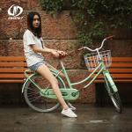 Candy Macaron Color 6 Speed OEM ODM 24 26 Inch Ladies Cycle with Basket
