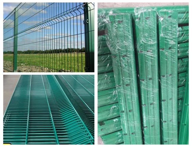 2''× 4'' Rectangle Hole 3D Curved Welded Wire Mesh Fence Weldmesh Fencing Panels