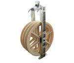 Galvanized Steel Frame Overhead Line Construction Tools Nylon Pulleys 660 *