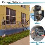 800kg Building Gondola Construction Suspended Platforms 380v/50Hz ZLP800 Working