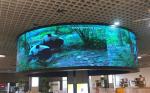 Flexible P3 LED Billboard Screen Roof Round Column Cylinder LED Display