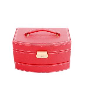 Wholesale Portable Two Layer Jewelry Box Organizer With Lock Multifunction Jewellery Storage Box from china suppliers