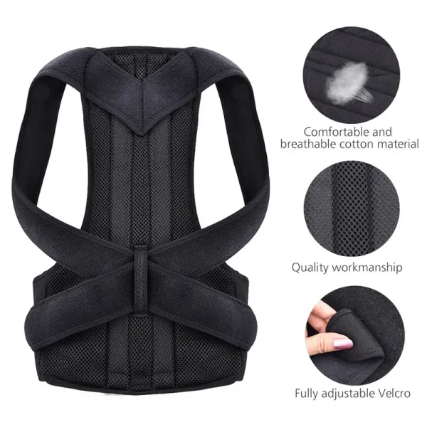 Men and Women Posture Belt Brace Clavicle Support Stop Slouching Hunching Adjustable Back Trainer Posture Corrector