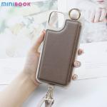 Everyday Minibook Saffiano Pu Leather Bag with crossbody card wrist strap mirror