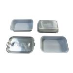 Food Packing Aluminum Foil Container With Lid For Takeout To Go Food Package