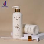 Empty 500ml Beige Shampoo Body Wash Conditioner Packaging Plastic Bottle With