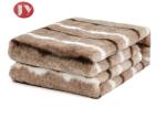 fuzzy Faux Animal Fur Blanket with Fluffy Plush Sherpa Cozy Warm Microfiber